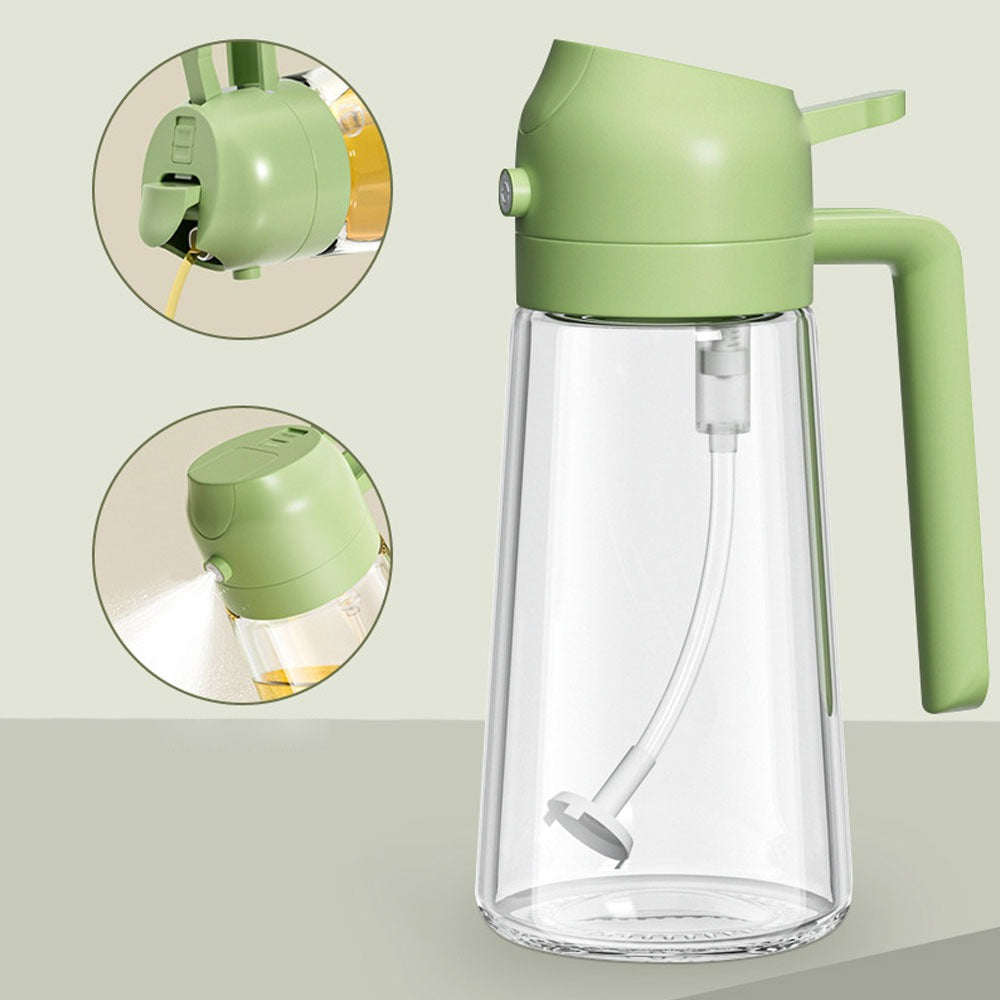 2-in-1 Oil Sprayer Bottle – Spray & Pour Dispenser for Cooking, Baking & BBQ