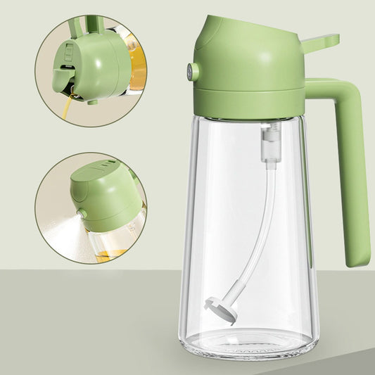 2-in-1 Oil Sprayer Bottle – Spray & Pour Dispenser for Cooking, Baking & BBQ