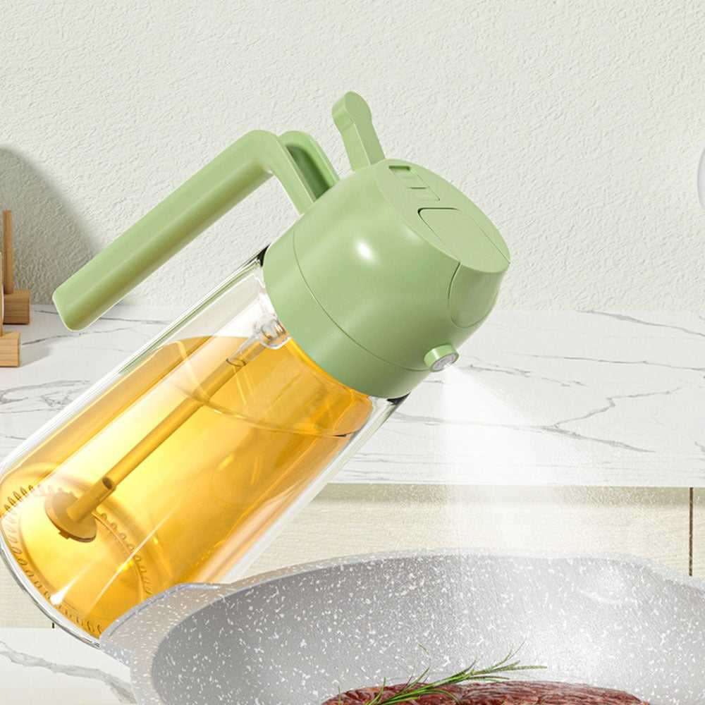 2-in-1 Oil Sprayer Bottle – Spray & Pour Dispenser for Cooking, Baking & BBQ