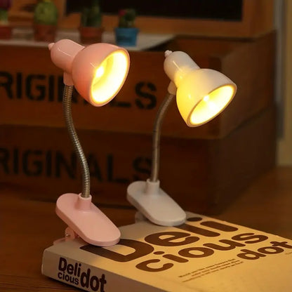Portable LED Reading Lamp with Clip – Flexible Night Book Light