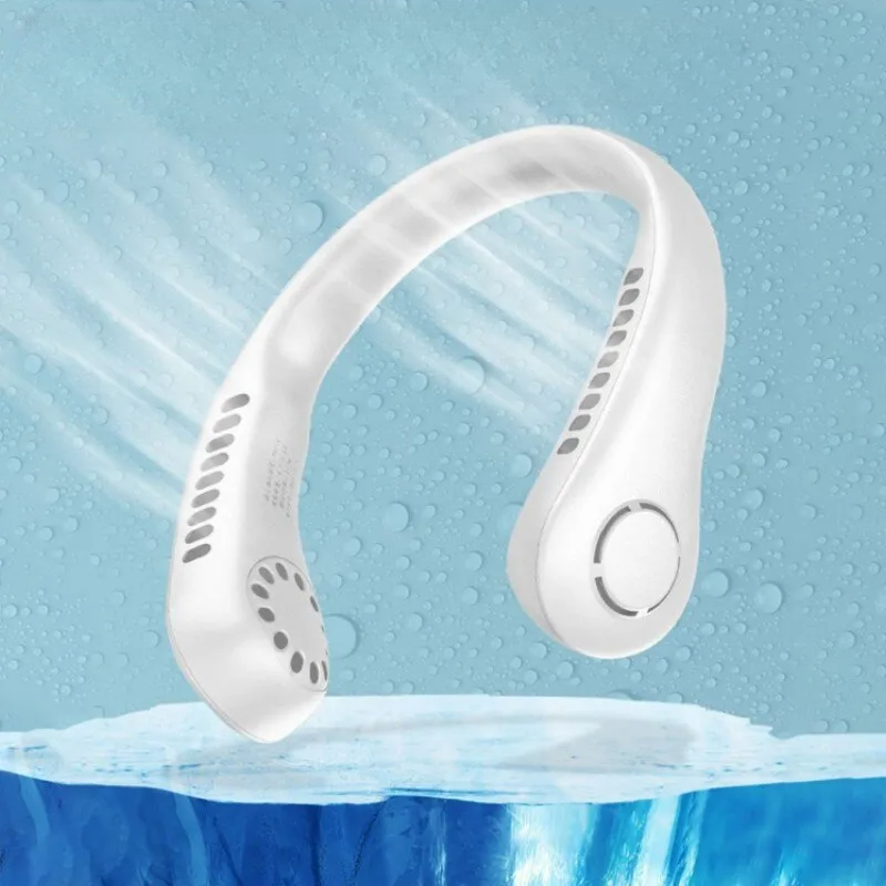 Portable Neck Fan – USB Rechargeable, Adjustable, for Indoor & Outdoor Use
