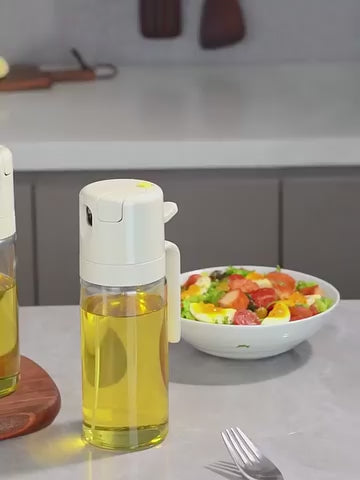 2-in-1 Oil Sprayer Bottle – Spray & Pour Dispenser for Cooking, Baking & BBQ