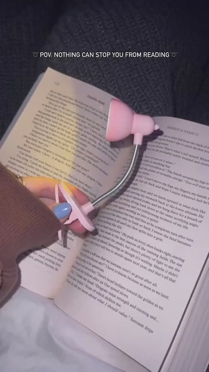 Portable LED Reading Lamp with Clip – Flexible Night Book Light